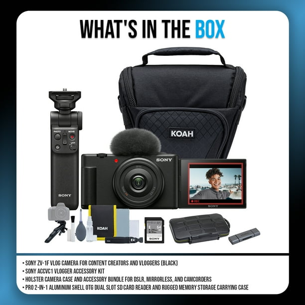 Sony ZV-1F Vlog Kit | Classroom filming tools - Walmart Business
