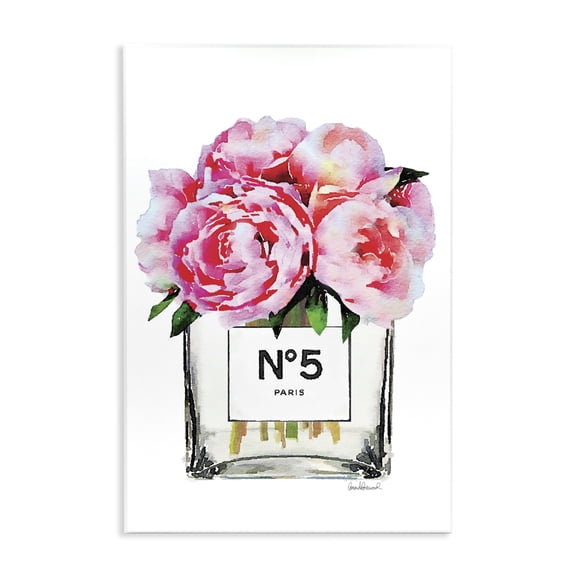 Stupell Industries Art Deco Glam Paris Vase with Pink Peony Wall Plaque Art, 13 x 19, by Amanda Greenwood