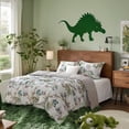 thumbnail image 3 of 2 Piece Twin Size Jurassic Park Dinosaur Duvet Cover Set,Soft 100% Microfiber, Dino Print, Animal Bedding for Kids and Toddler Room Decoration, 3 of 5