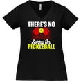 thumbnail image 3 of Inktastic Pickleball Women's Plus Size V-Neck T-Shirt, 3 of 5