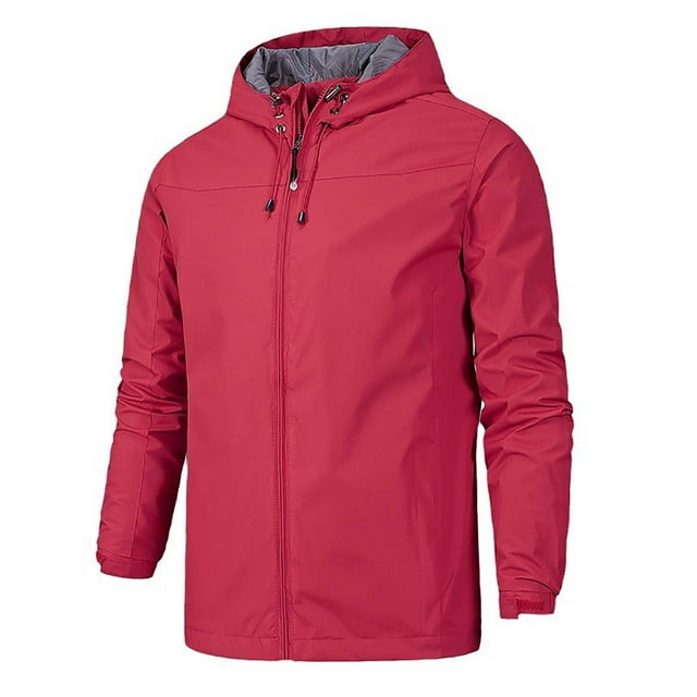 Men's Lightweight Outdoor Windproof Hardshell Mountaineering Layer Jacket for Casual Adventure Wear