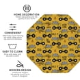 thumbnail image 3 of Picia Modern Truck Printed Leather Coasters for Drinks, 4" Drink Coasters Set of 4 for Tabletop Protection, Handmade Luxurious Home Décor and Housewarming Gift -Octagon, 3 of 6