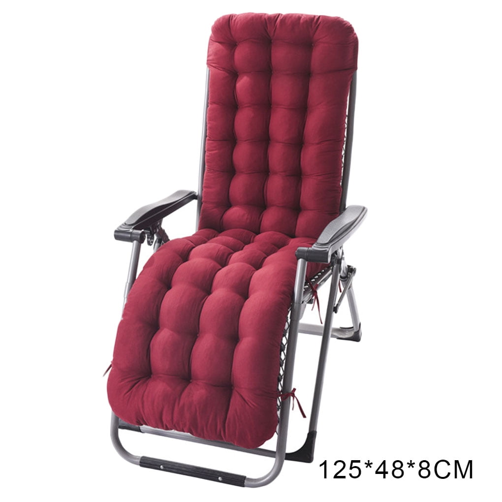 Onegood Recliner Cushion Indoor Outdoor Patio High Padded Chaise Lounger Seat Back Chair Cushion Thick Padded Chaise Lounger Pads Mat Other