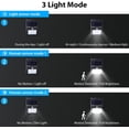 thumbnail image 5 of Lámpara solar para exterior, luz solar LED con sensor de movimiento, para decoración de paredes de jardín, iluminación solar inalámbrica, resistente al agua IP65, 5 piezas, 5 of 5