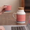 thumbnail image 3 of Yuarrent Tetera portátil de Jade y té de melocotón, taza de té con Tiesta antiescaldaduras, capacidad de viaje ergonómica, adecuada para el Utensilios de cocina tres 11.7*11.7*16CM, 3 of 5