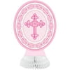 Radiant Cross Religious Centerpiece Decorations, 8in, Pink, 3ct