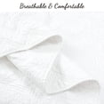 thumbnail image 6 of 100% Cotton Matelasse Quilt Set, Victorian Medallion Reversible Lightweight Coverlet Queen 3 Piece All Season, 6 of 8