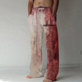 thumbnail image 2 of YDLCAFD Overalls Men Insulated Winter Men Drawstring Casual Pants Loose Comfortable Trendy Printed Pants, 2 of 4