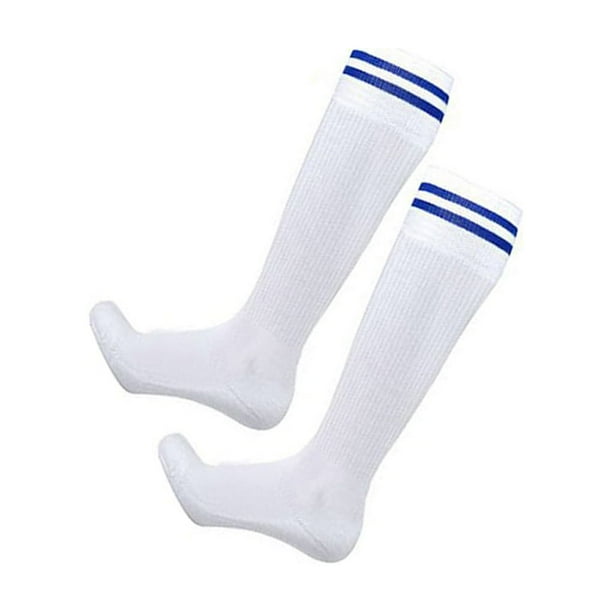 Calcetines de fútbol Advancent pantorrillas tubo largo Rayas azules