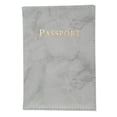thumbnail image 1 of Ofertas Únicas 1 Pc Funda para Pasaporte Patrón de Mármol Manga para Pasaporte Gris, 1 of 5
