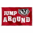 thumbnail image 1 of College Flags & Banners Co. Wisconsin Badgers Jump Around Flag, 1 of 4