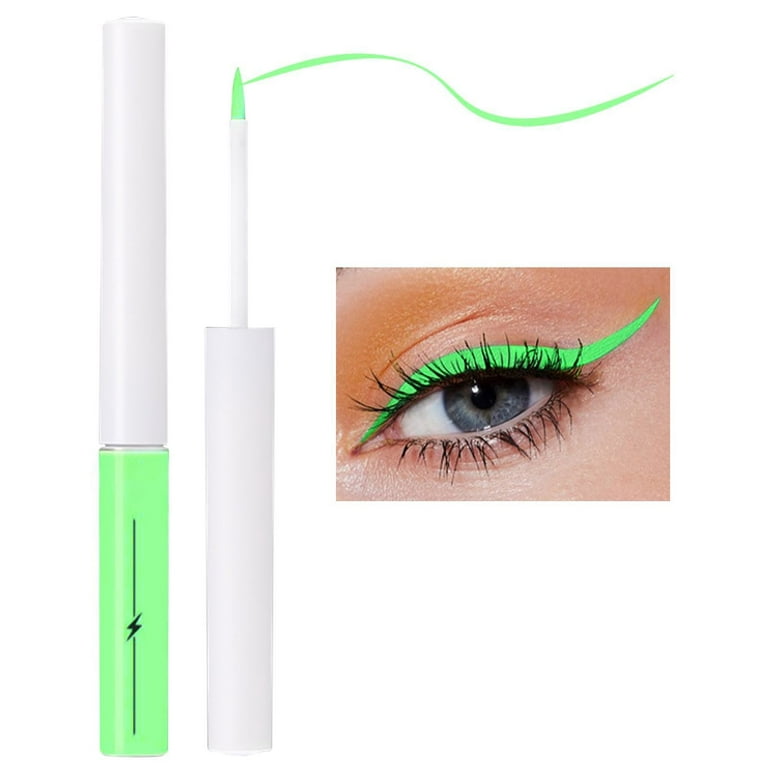 Mpwegnp 8 Colors Neon Eyeliner Makeup Makeup White Glitter Green Liquid Eyeliner Luminous Neon Eyeliner Glow Waterproof Eyeliner Highlighter Eye Face