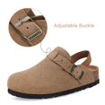 thumbnail image 2 of Sandals ZUSERIS, zuecos de gamuza para niños, plantilla de corcho, marrón 9-9.5T, 2 of 6