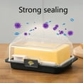 thumbnail image 6 of weibbin Cheese Keeper | Storage Container for Fridge | Food Box with Hinged Lid and Removable Tray | Sliced Cheese Organizer | Cheese Slices Divider Carton, 6 of 6