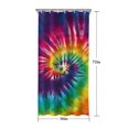 thumbnail image 5 of Colorful Tie Dye Pattern Shower Curtain 36"x72" ,Bathroom Decorative Shower Curtains Set with 12 Hooks,Modern Waterproof Washable Shower Curtain, 5 of 6