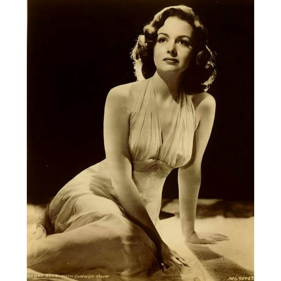 Donna Reed - Posed on Floor Photo Print (8 x 10)