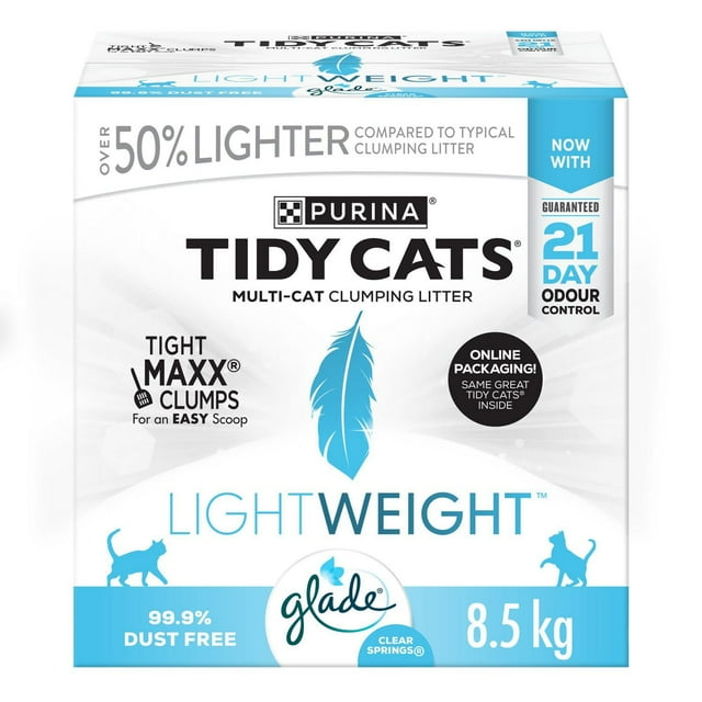 Purina Tidy Cats LightWeight with Glade Clear Springs Multi-Cat, Litter 8.5 kg