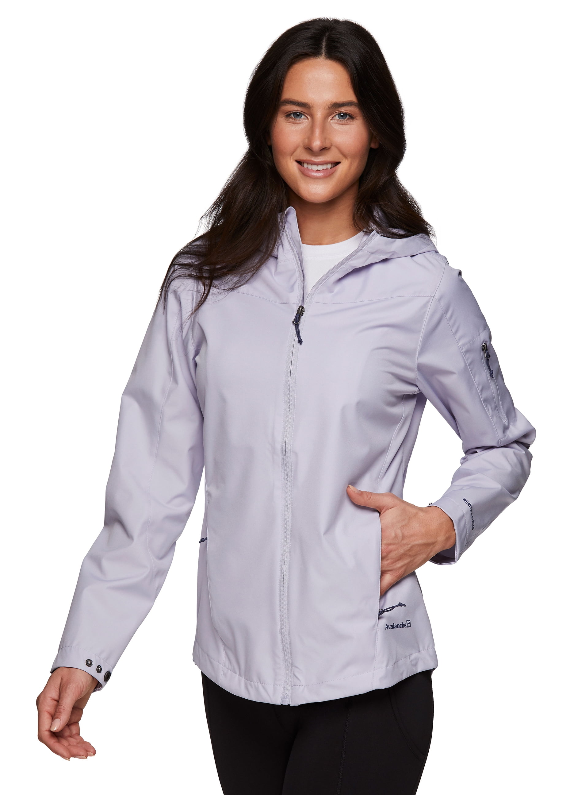Avalanche Women's Zip Up Lightweight Soft Shell Rain Jacket With