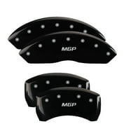 MGP 4 Caliper Covers Engraved Front & Rear MGP Black finish silver ch Fits select: 2002-2005 ACURA NSX T