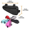 thumbnail image 3 of Bicycles Front Tube Bag Road Bikes Anti-scratched Hanging Organizer Triangular Bags Pouch Keys Wallet Saddle Holder Pocket Outdoor Red, 3 of 8
