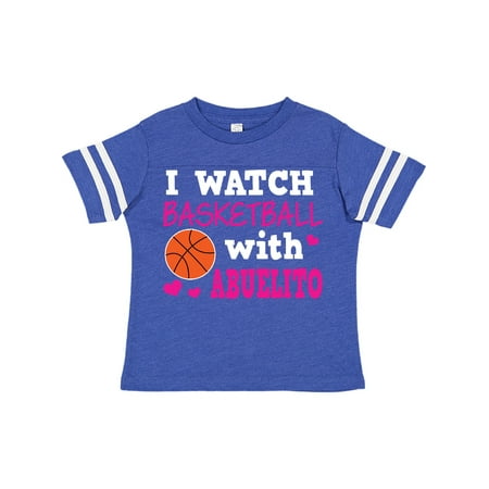

Inktastic I Watch Basketball with Abuelito Gift Toddler Toddler Girl T-Shirt