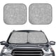 thumbnail image 2 of Fotbe GlitterSilver Juego de 2 Piezas de Parasoles para Parabrisas | Bloqueador Solar para Auto | Accesorios Plegables para Protección Solar Interior-Medium, 2 of 6