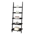 thumbnail image 2 of Pemberly Row Ladder Bookshelf in Black Wood Finish, 2 of 4