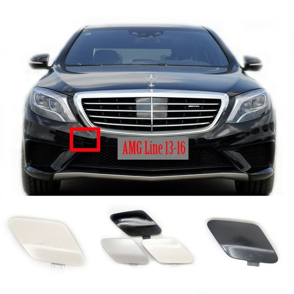 Trimla Front Tow Cover Fit 13-16 Mercedes-AMG S Class W222 for S63 S65 S63AMG S65AMG 2013 2014 2015 2016 bumper towing Hook Eye Cap A2228850123