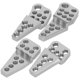 thumbnail image 2 of Soporte amortiguador de aleación de aluminio para coche teledirigido, soporte ajustable para Axial SCX10 II 90046 90047 RC, piezas de mejora, Color titanio, 4 Uds., 2 of 8