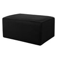 thumbnail image 2 of GROWTH TANK Housse d'Ottoman en Velours Extensible pour Repose-Pieds Housse de Canapé Housse d'Ottoman Élastique Noir, 2 of 9