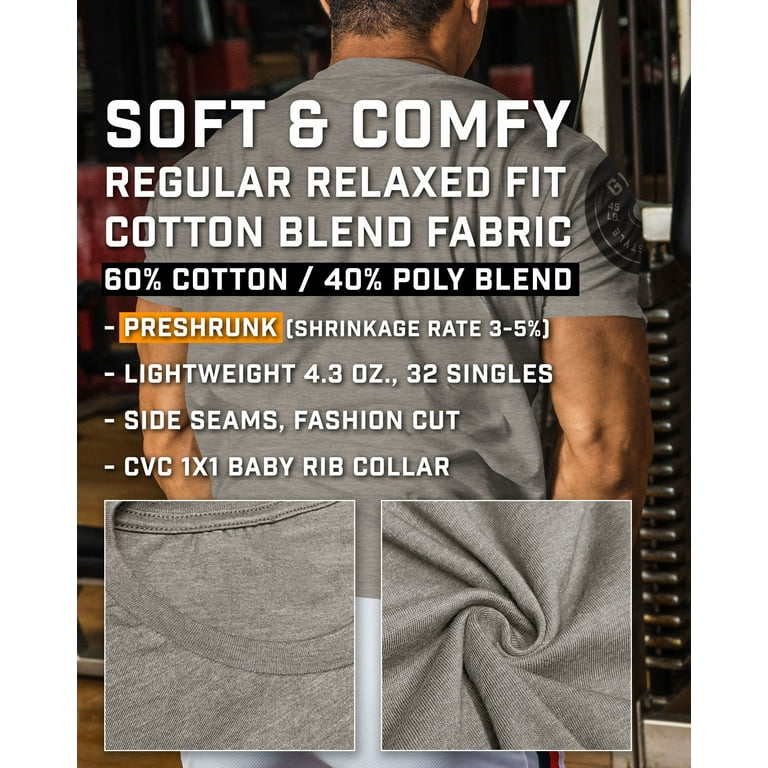 GYMISH Lift Weights, Faster Cardio Workout T-Shirt for Men – Funny