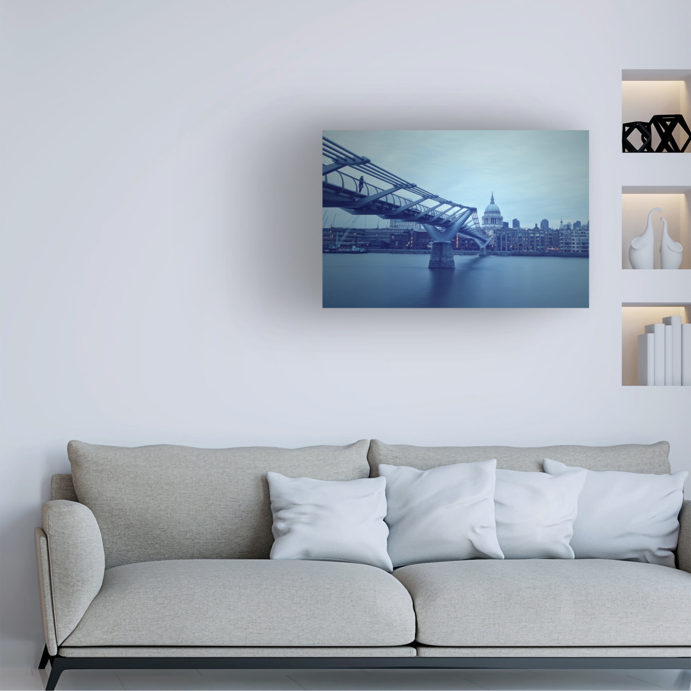 Canvas Wall Art - Ursula Rodgers 'Bridge Of Ghosts' Wall Art for Living Room, Bedroom, or Office Décor by Trademark Fine Art - 24 x 16 Inches
