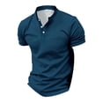 thumbnail image 4 of Shirts for Men Slim Fit Short Sleeve Golf Shirts Fashion Casual Buttons Lapel Business Casual Shirt, 4 of 4