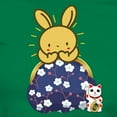 thumbnail image 3 of CafePress - Japanese Style Rabbit With Purse T Shirt - Women's Traditional Fit Dark T-Shirt, 3 of 4