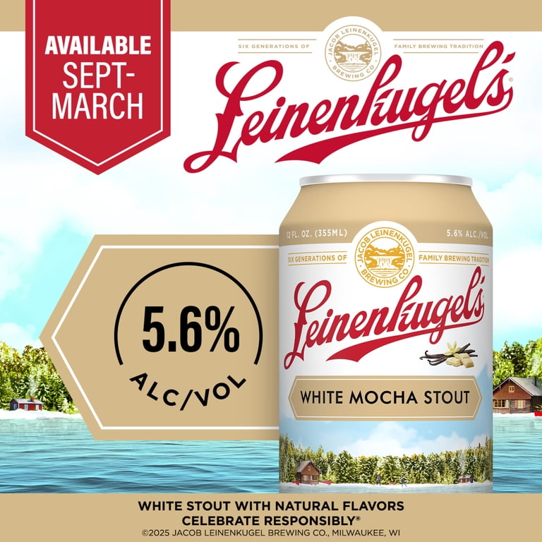 Leinenkugel's White Mocha Stout Craft Beer, 12 Pack, 12 fl oz