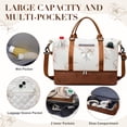 thumbnail image 5 of Gynky Travel Duffle Bag for Women Floral Weekender Bags with Shoe Compartment Carry on Overnight Bag Gym Tote Duffel Bag with Wet Pocket Hospital Bags for Travel Essentials, 5 of 9