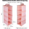 thumbnail image 2 of Hngeregal Kleiderschrank, 4 Fcher Hngender Organizer Schrank, Mit 12 Netzseitentaschen Fr Familienschrank Schlafzimmer, Faltbar Und Universal Fit- 30*, 2 of 5