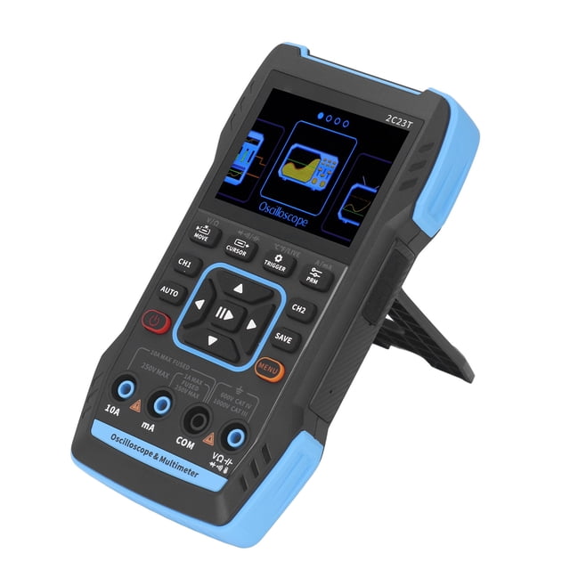 Osciloscopio Digital De Mano, Pantalla LCD HD De 2,8 Pulgadas, Osciloscopio Portátil Con Carcasa De ABS, Multímetro, Generador De Señal, Protección De Alto Voltaje Para Plantas