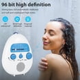 thumbnail image 4 of FM/AM Mini Shower Radio Powerful Bass Travel Portable Waterproof Hanging Music Speaker, 4 of 8