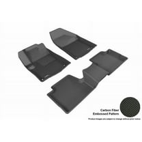 3D MAXpider 2014-2015 Fits Jeep Cherokee 1st Row 2nd Row Kagu Carbon Fiber Embossed Pattern Black Floor Mat L1JP01001509