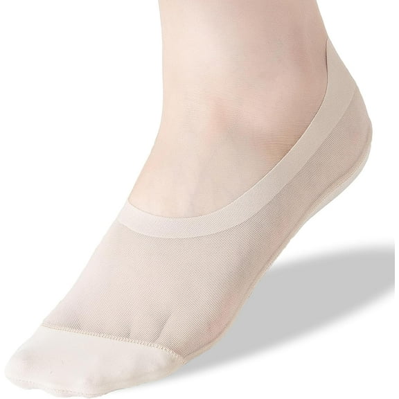 Thin No Show Socks Womens Low Cut Mesh Liner Socks Non Slip Invisible Breathable Footies