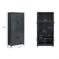 thumbnail image 3 of Manhattan Comfort Jodie Bookcase from Engineered Wood in Gray - Set of 2, 3 of 11