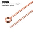 thumbnail image 3 of Unique Bargains Metal Cocktail Picks 8Pcs, Reusable Stainless Steel Cocktail Toothpick Circle Shape for Drinks, Fruits  Rose Gold, 3 of 5