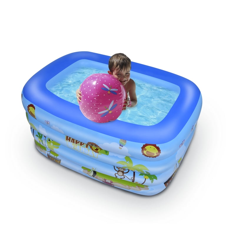 Baby Pool RoamReady Inflatable Baby Kiddie Pool, Portable Swimming Pool ...