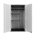 thumbnail image 2 of KINYING Metal Laminate Shelving Kit Vertical Storage Cabinet，68” x 46” x 15”(Color: Black), 2 of 3