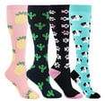 thumbnail image 2 of WEAIXIMIUNG Long Socks Unisex 4 Pairs Socks Brede Kalf Compressie Sports Socks, 2 of 2