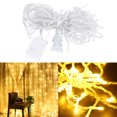 thumbnail image 2 of 3x1m 120LED impermeable barra de hielo forma luz LED cadena ventana cortina lámpara para decoración navideña interior blanco cálido enchufe UE 220V, 2 of 10