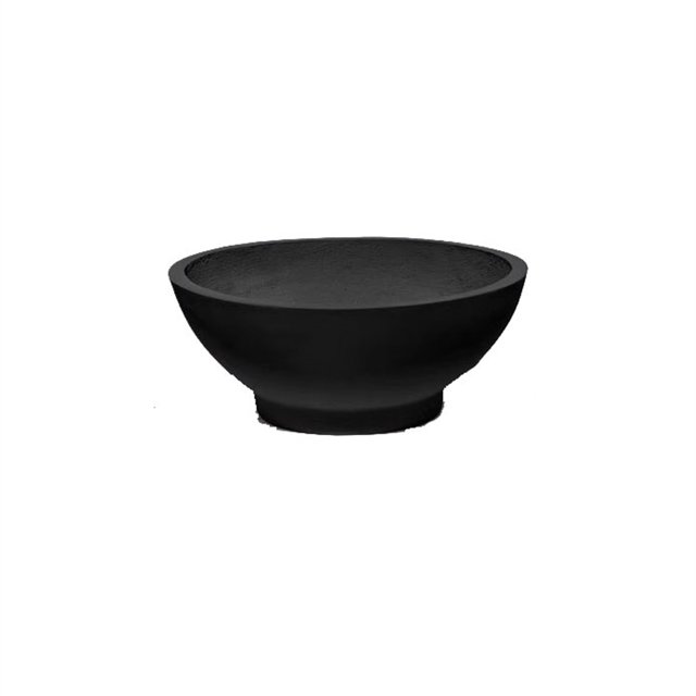 Macetero de cemento con forma de cuenco, macetero redondo grande de arcilla hidropónica, bonsái Simple for cama de flores