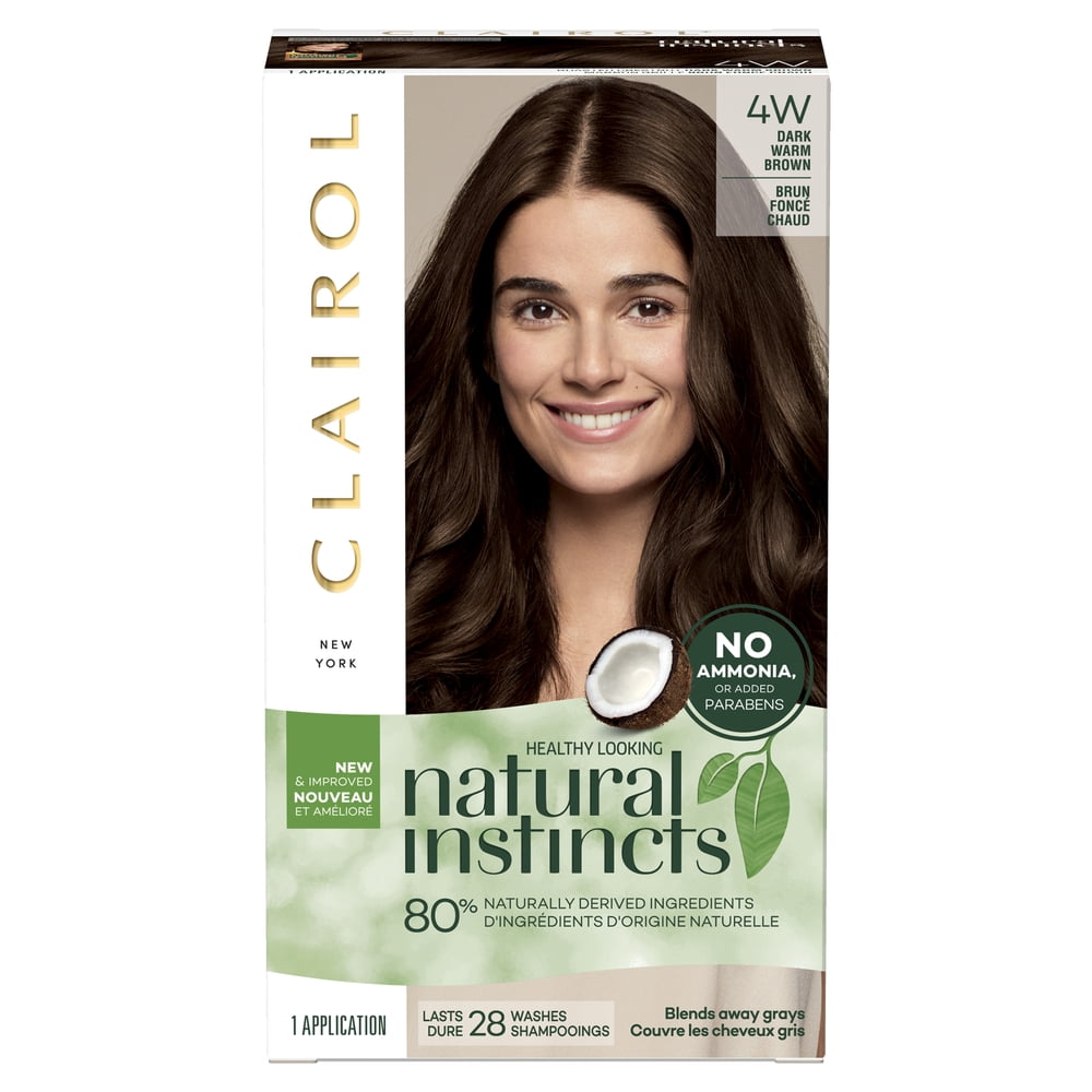 Clairol Natural Instincts Hair Color, 4w Dark Warm Brown ...