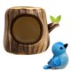 thumbnail image 1 of Muñeco de peluche con forma de nido de pájaro en miniatura, casa en el árbol, estilo kawaii, combinación de pájaro y nido de colores,, 1 of 5